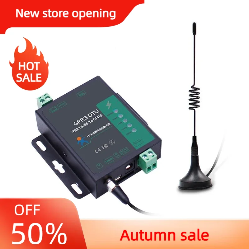 

RS232+485 Serial to GPRS DTU GSM Wireless Transmission Module USR-GPRS232-G730