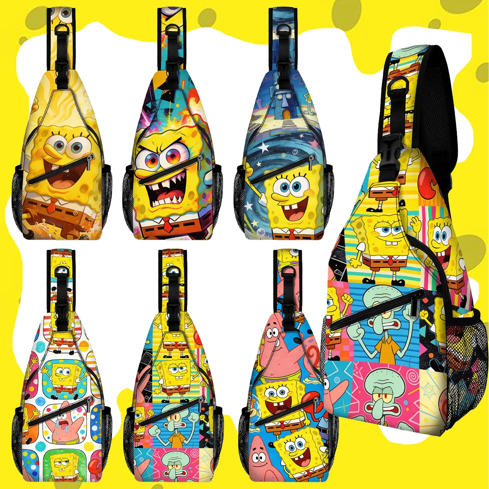 

Сумка на грудь с принтом из серии «Губка Боб Квадратные штаны», 1 шт., для сочетания с одеждой, для велоспорта, фитнеса, отдыха и путешествий.