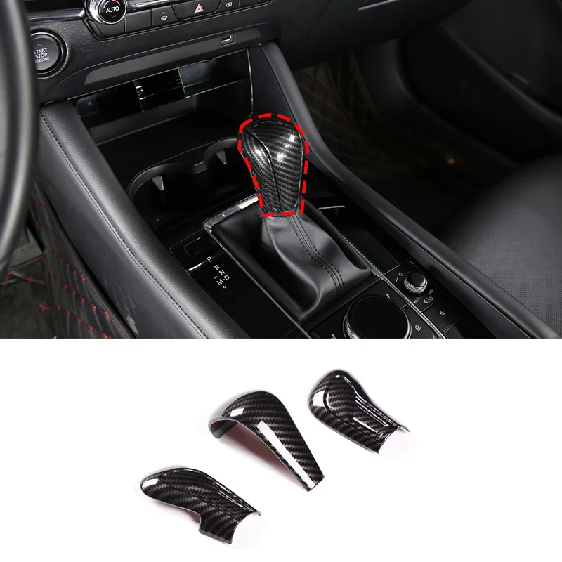 Gearshift Knob Trim Sticker Car Gear Shifter Handle Decor Shell For Mazda 3-Axela CX-30 CX-50 6-Atenza CX-4 CX-5 CX-8 2014-2025