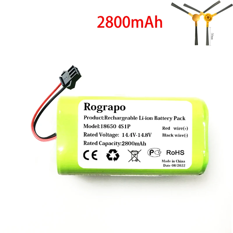 New 3400mAh Li-ion Robot Battery For Neatsvor X500 X520 X600 Robotic Vacuum Cleaner Parts