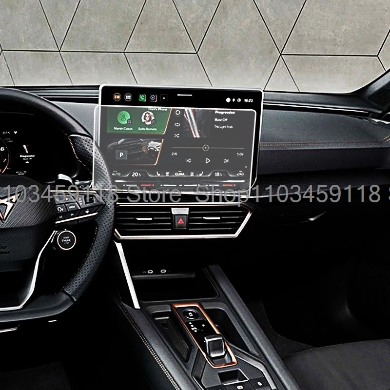 TPU screen Protector  film For Cupra Formentor 2025/Cupra Leon MK4 2024 2025 car 12.9inch GPS Navigation TouchScreen