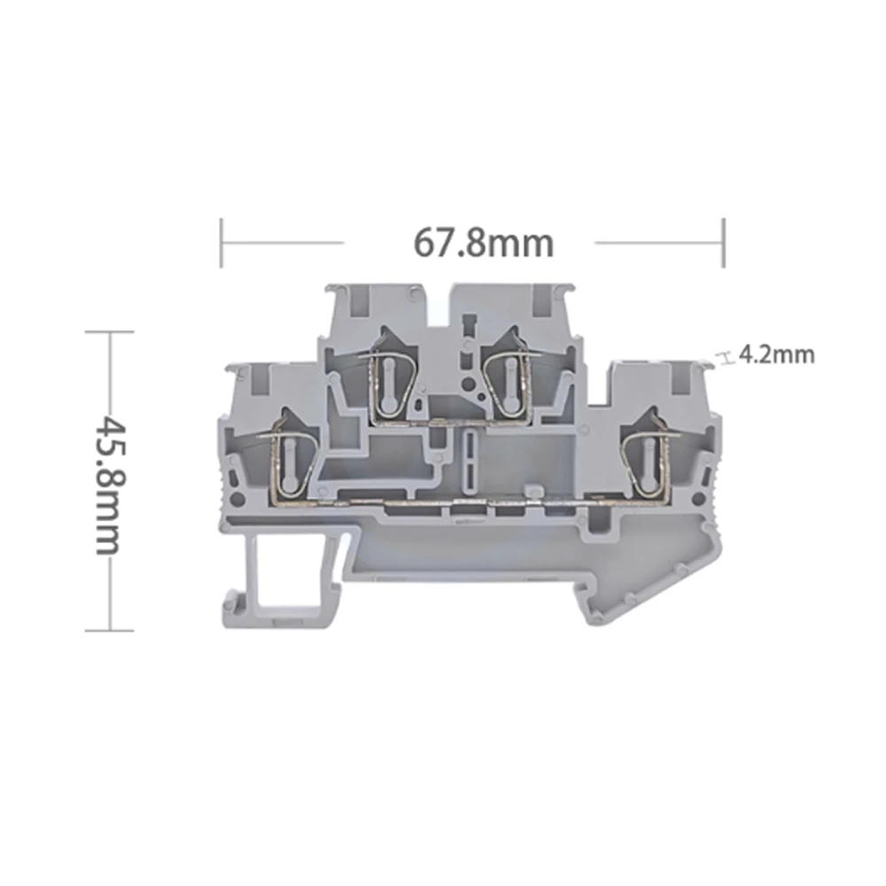 Obrázek 4: 10uo ks 2-in/2-out spring-loaded samojisticí direct-plug svorka blok STTB-1.5 dvojitá vrstva