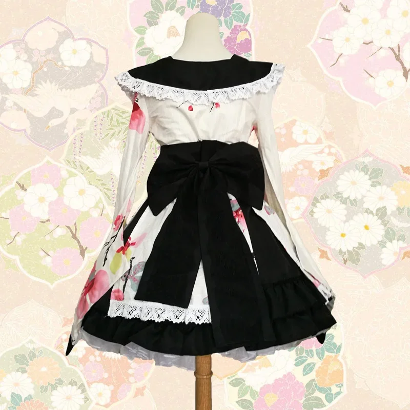 Baumwoll-Kimono, modifiziertes Cosplay-Damenparadies, reines Land und romantisches Lolita-Kleid