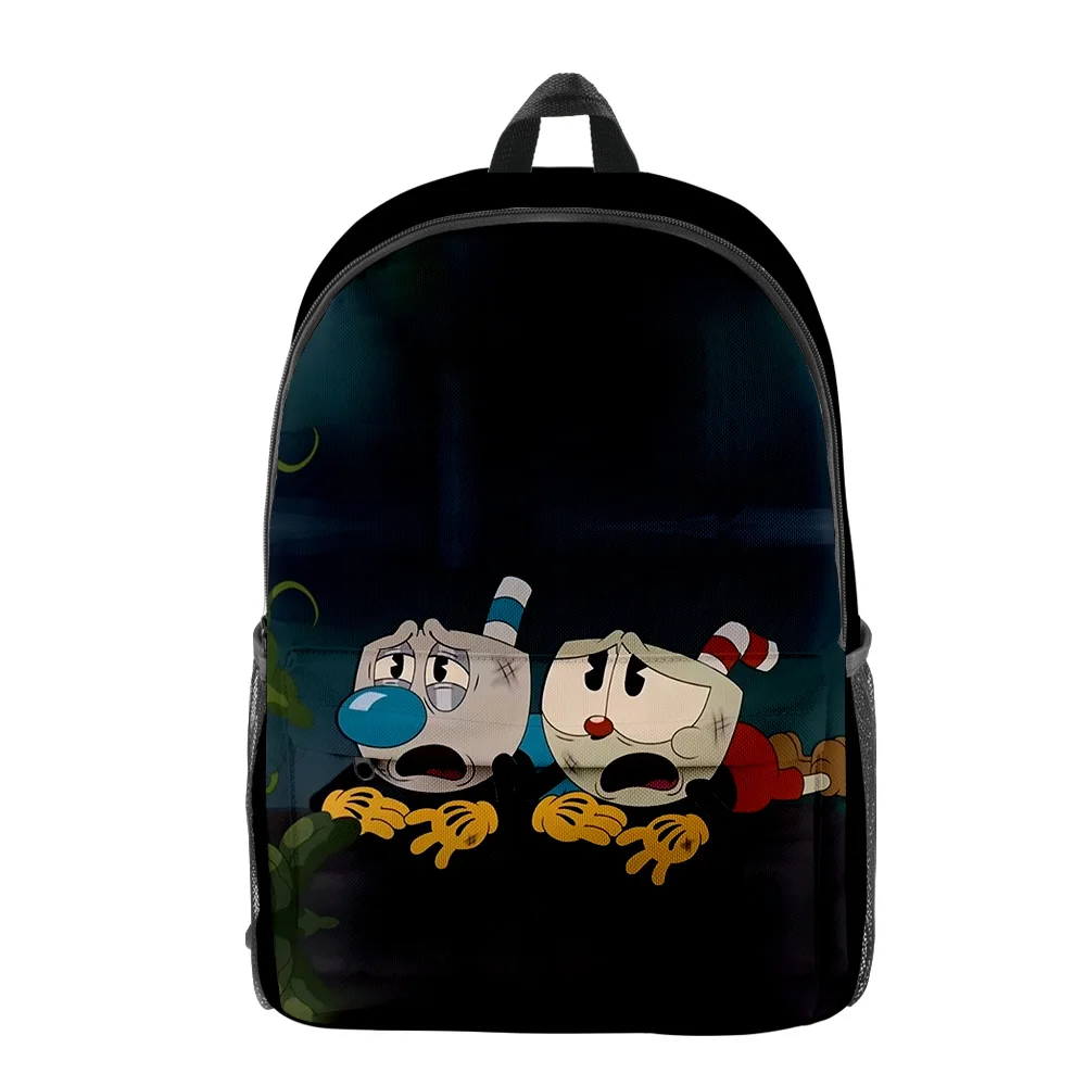 Imagem -06 - Cuphead Mostrar Anime Mochila Estudante Bolsa de Escola Unisex Daypack Zíper Traval Bolsa 2023 Estilo Casual Harajuku o