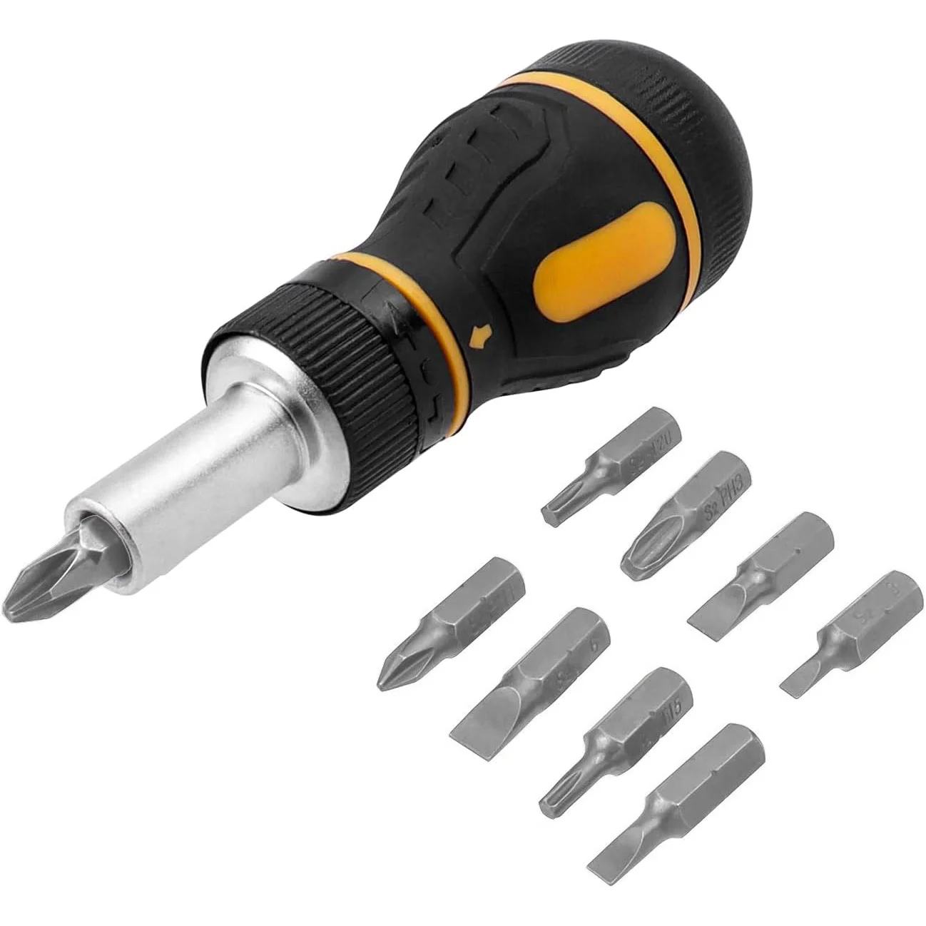 9-In-1 Ratchet Screwdriver Tool, A Compact Ratchet Screwdriver, A Versatile Multi-Purpose Screwdriver Suitable For Repair Work