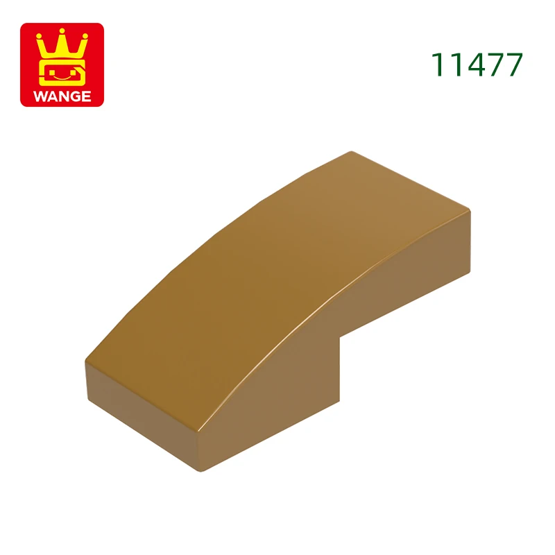 Wange 310 stks/partij 11477 Helling Gebogen 2x1x2/3 Blok Moc Kleur Accessoires Compatibel met Baksteen DIY kinderen Speelgoed Montage Onderdelen