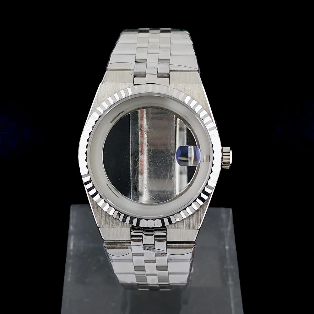 

Корпус NH35, корпус из нержавеющей стали 39,5 мм, мужские автоматические часы, индивидуальный циферблат с логотипом, подходит для аксессуаров для часов с механизмом NH35