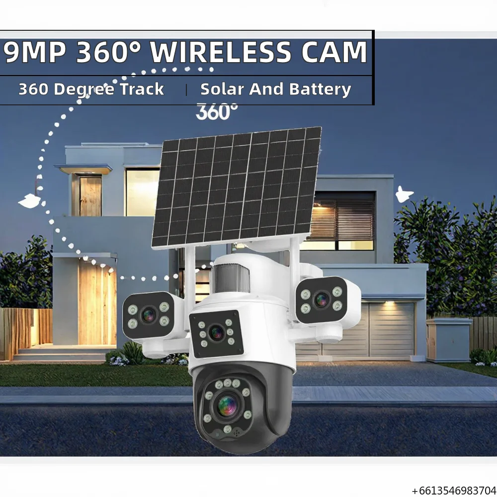 9mp-wireless-video-security-ptz-ip-camera-multi-lenses-360-degree-auto-tracking-cctv-outdoor-4g-security-camera-pan-tilt-wifi
