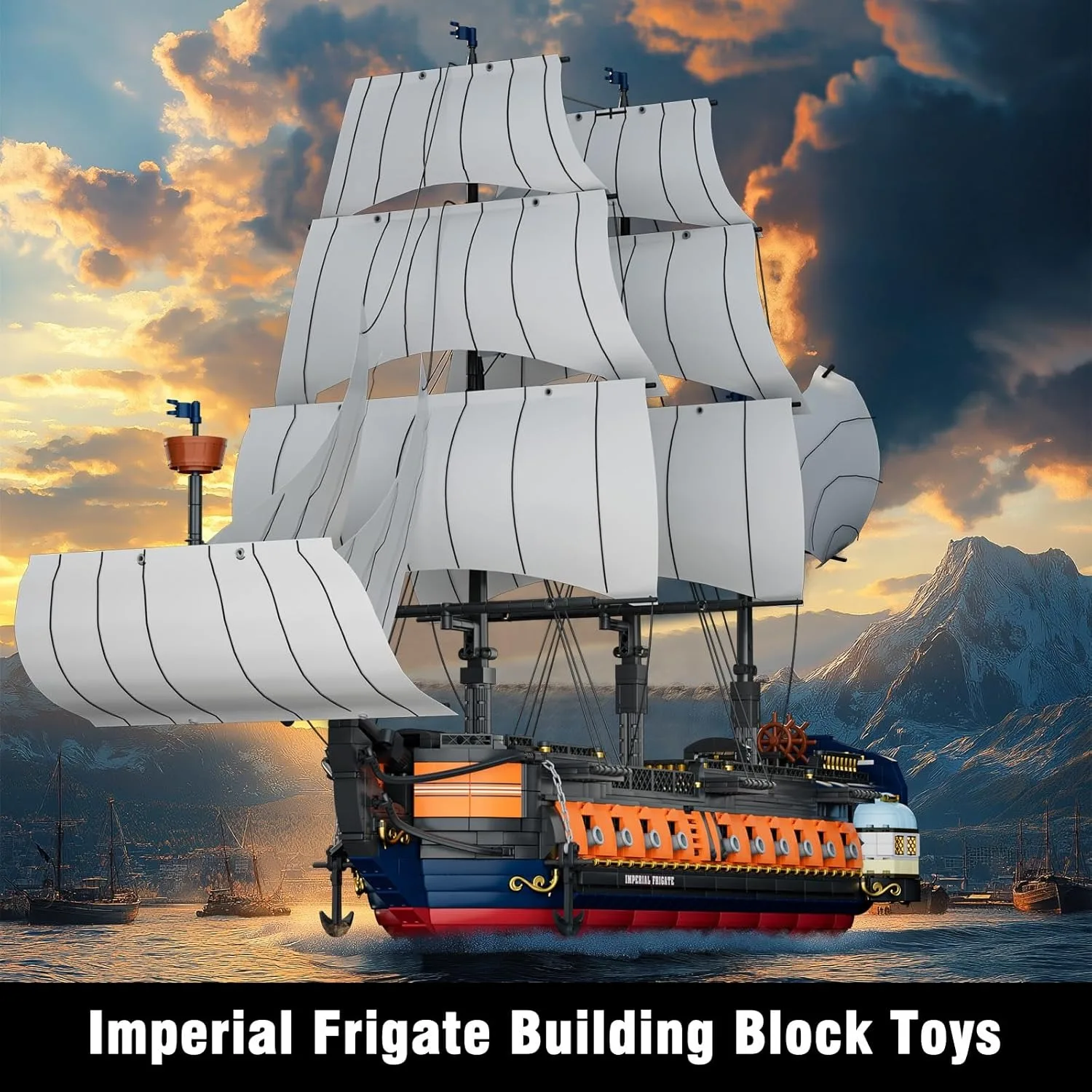 Pirate Ship MOC 13192 Imperial Star Destroyer Flagship Large Ship Boat Model 3580PCS Building Blocks Brick Puzzle Toys Gift