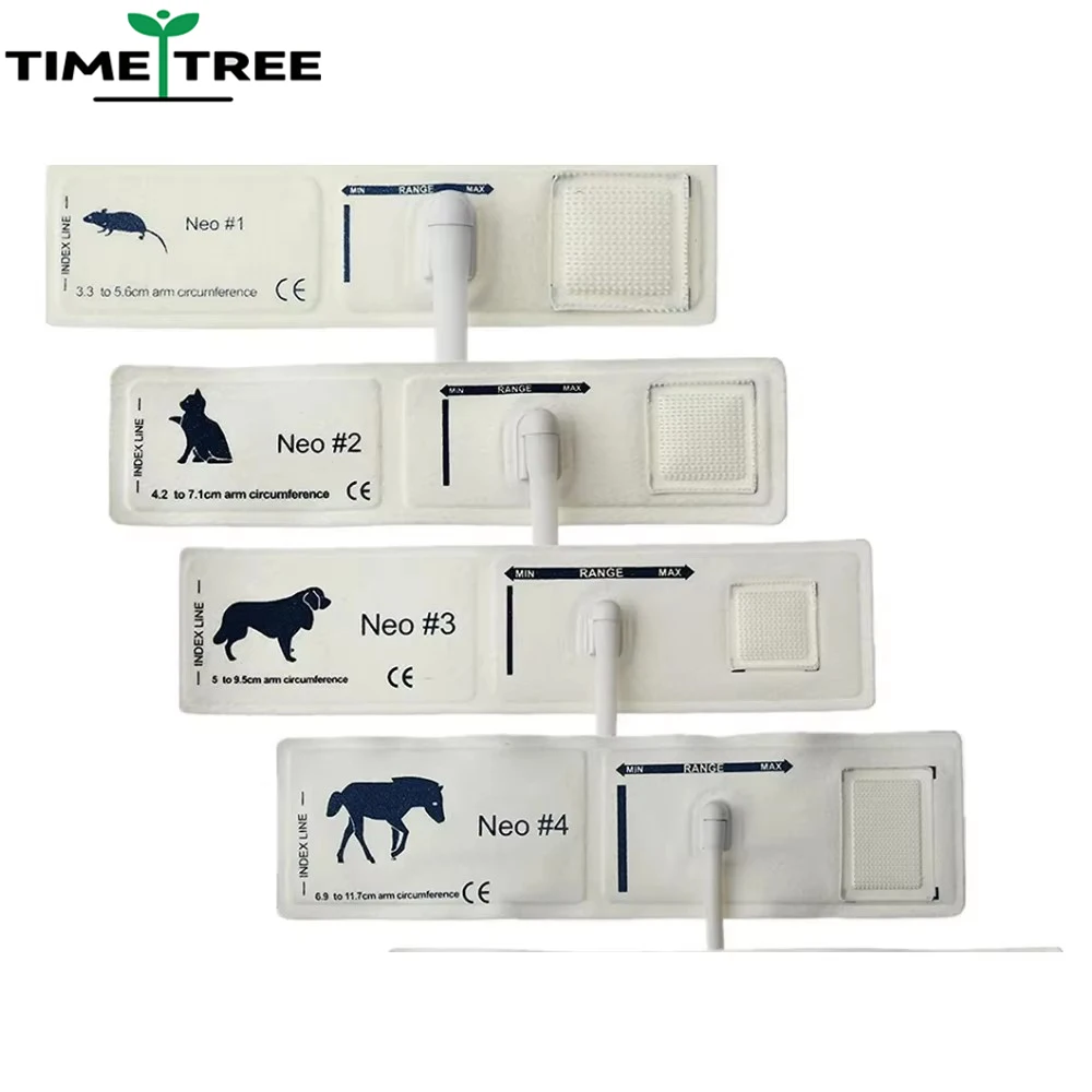 Monitor de presión arterial veterinario para mascotas, manguito universal de presión arterial veterinaria, manguito NIBP, elefante, caballo, perro, gato, ratón
