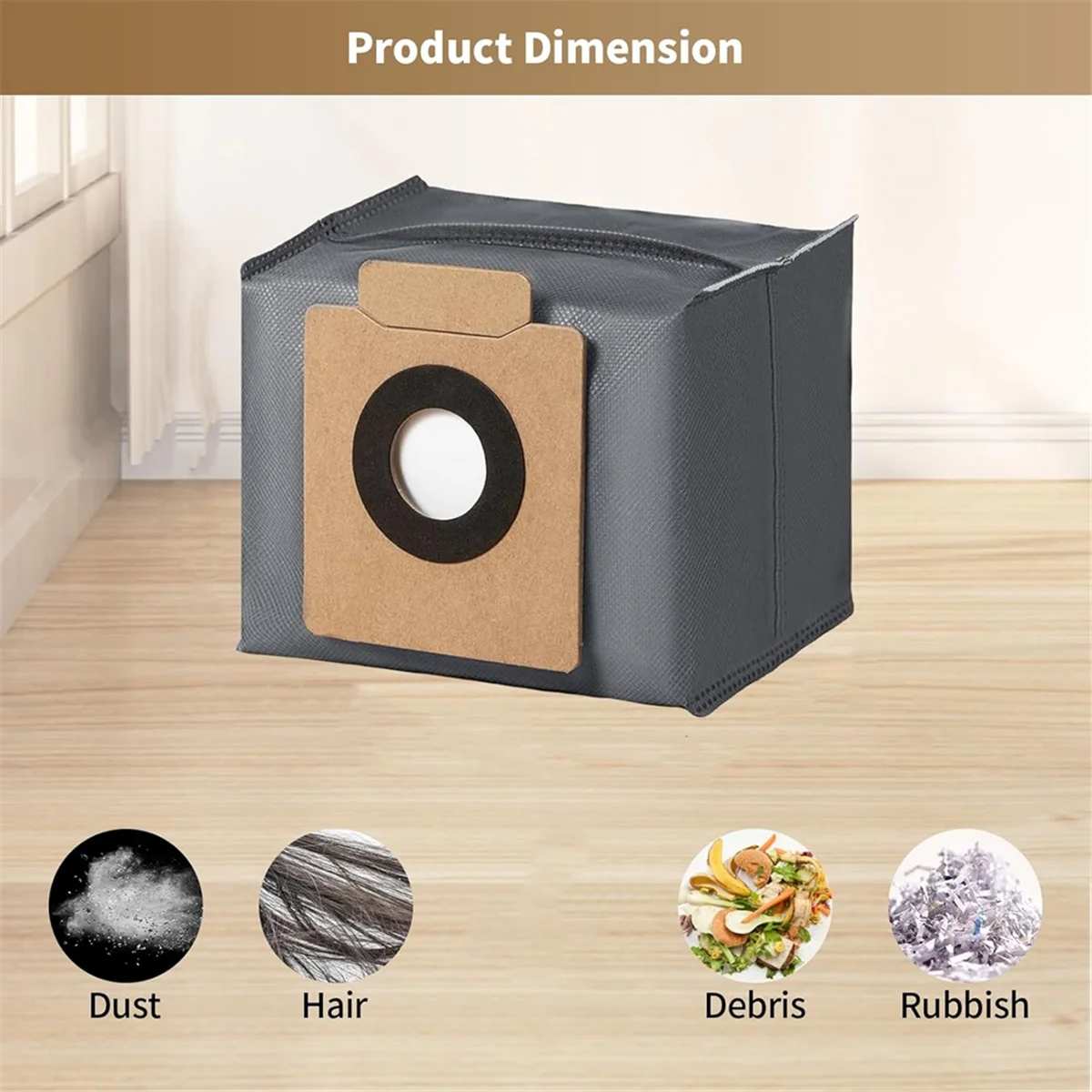 16 عبوة من أكياس الغبار لمحطة Eufy Clean X8 Pro X10 Pro Omni Robot Vacuum ذاتية التفريغ، ملحقات أكياس بديلة مكونة من 4 طبقات