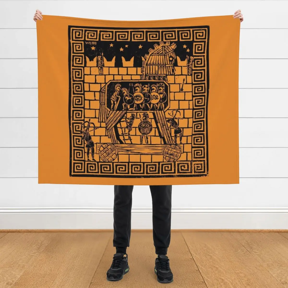 

Trojan Horse Throw Blanket Loose Furry anime Blankets