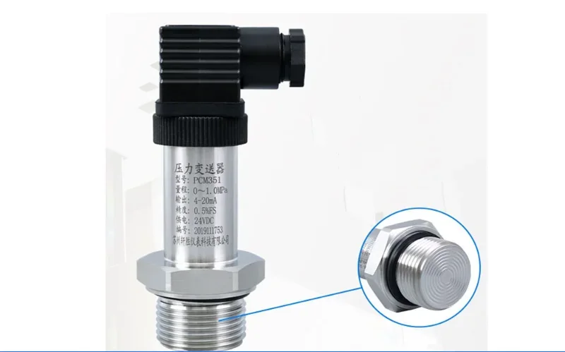 

-100KPa-0-60MPa 4-20mA, 0-20MA, 0-5V 0-10V RS485 Output Flat film type pressure transmitter diaphragm type OEM Customizable