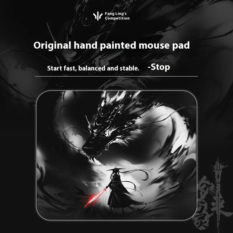 Imagem -04 - Wlmouse Espada x Mousepad X-soft Suave Gaming Mousepad Original Pintado à Mão mm Antiderrapante Mouse Pad Personalizado Csgo Apex Fps Gamer