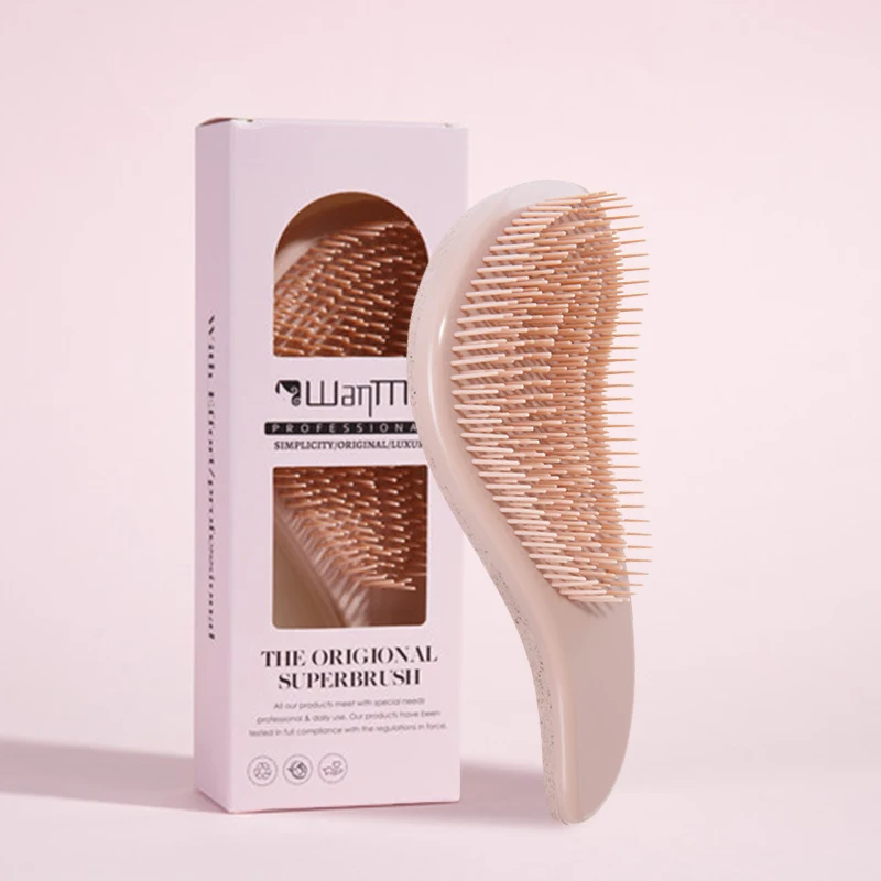 1pc Mini Magic Detangling Boxed Comb Anti-static Massage Hair Brushes Detangle Air Cushion Hairbrush Comb Festival Gift Box Comb