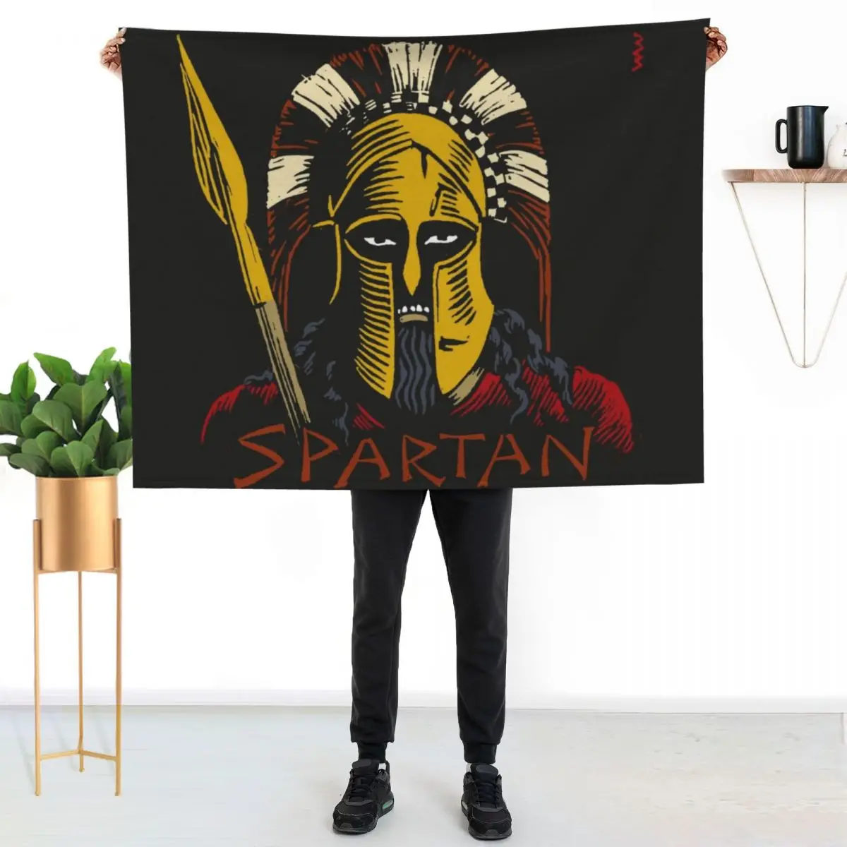 Spartan Throw Blanket Thermals For Travel for sofa Bed covers Sleeping Bag Hairys Soft Beds Blankets