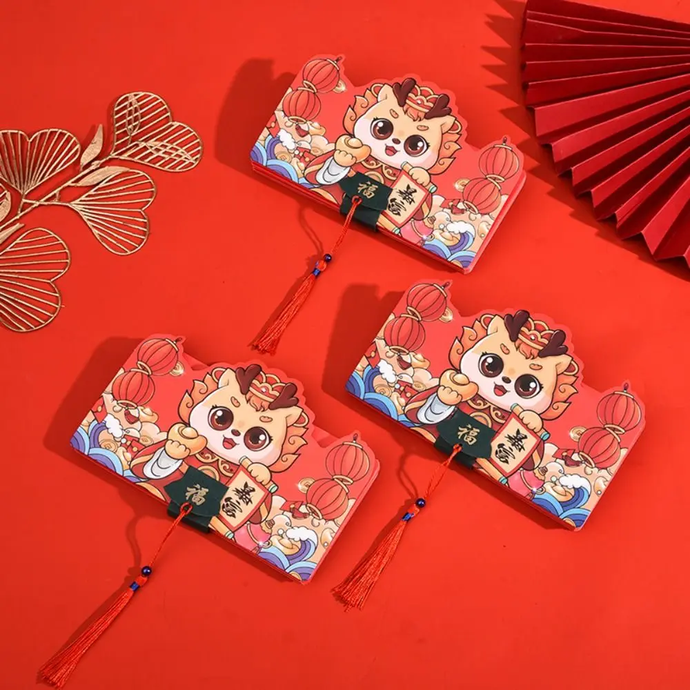 Red Envelope Chinese New Year 2024 Chinese Spring Festival Dragon Red Money Pocket Dragon Year Hongbao Supplies Lucky Bag