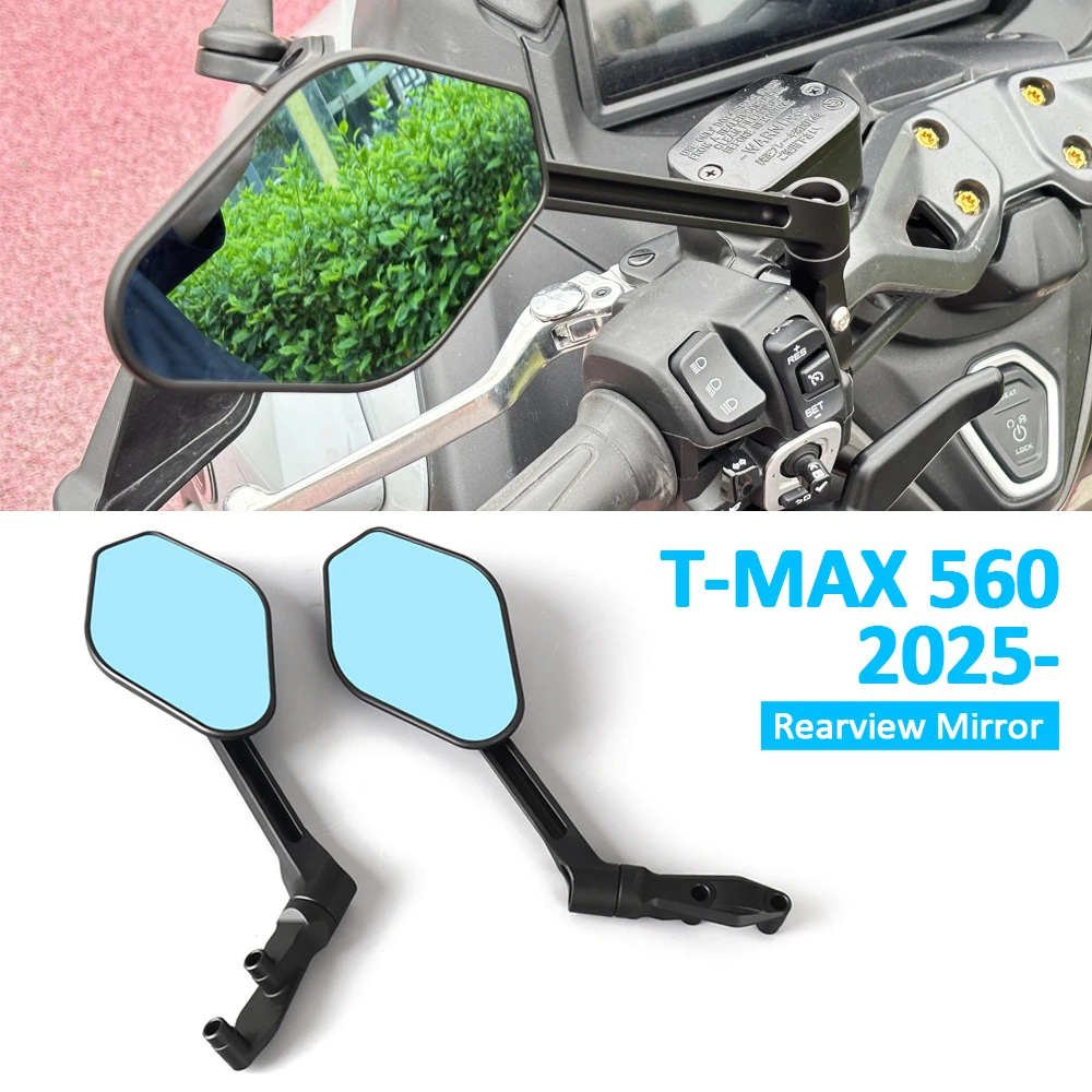 

For Yamaha T-MAX TMAX 560 T-MAX560 2025 2026 Motorcycle Mirrors Handle Bar End Side Adjustable Rearview Mirrors CNC Side Mirror
