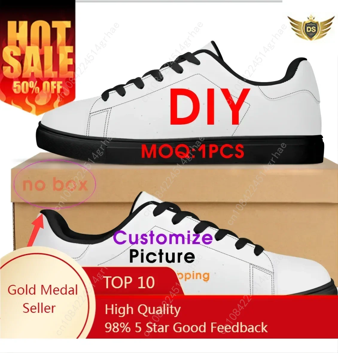 Custom Shoes Women Men White Lace-up Tennis Sneakers Animals Pattern Female Platform Casual Couple Canvas Shoes Breathable