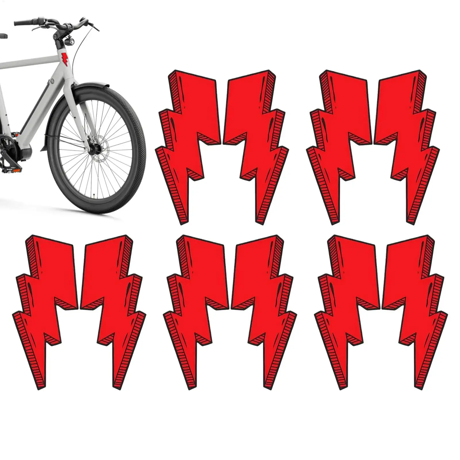 

Наклейки для велосипеда, 5 предметов, крутые наклейки для скутера, устойчивые к атмосферным воздействиям наклейки для мотоцикла, скутера, мотокросса, гонок