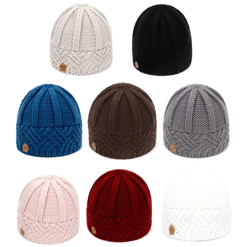 2023 Slouchy Knit Beanies Women Stretchy Wool Hats Ladies Warm Knitting Caps Spring Winter Hip Hop Wool Baggy Hat Skullies