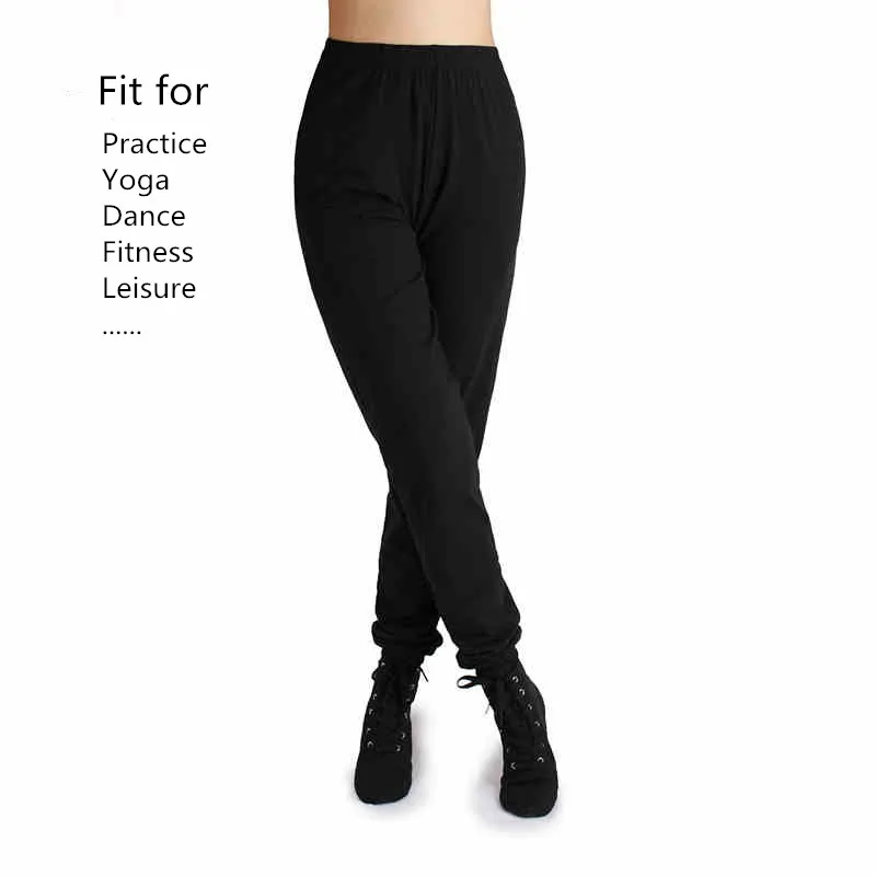 

New 2024 Dance Long Pants Women Sport Pants Fit For Practice Dance Fitness Yoga Cropped Leggings Gym Loose Trousers