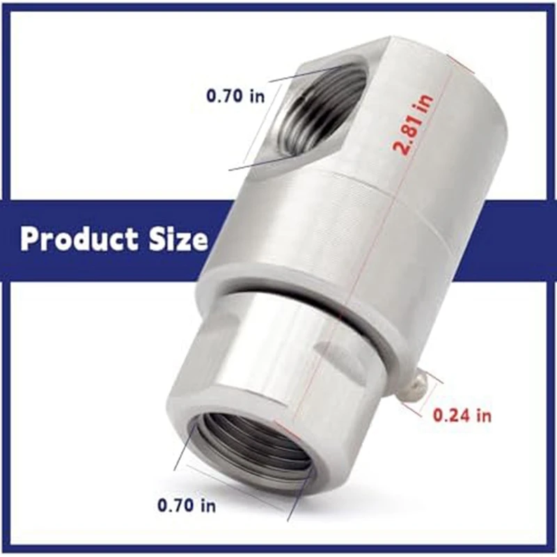 1/2In Hose Reel Swivel,5024-Ni-AL FXF Heavy Duty Steel Hose Reel Swivel With Grease Fitting For Industrial Rotary Unions image 6