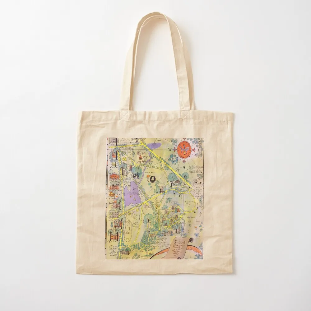 COLGATE University map HAMILTON NY dorm decor Tote Bag cloth bag woman female bag supermarket folding