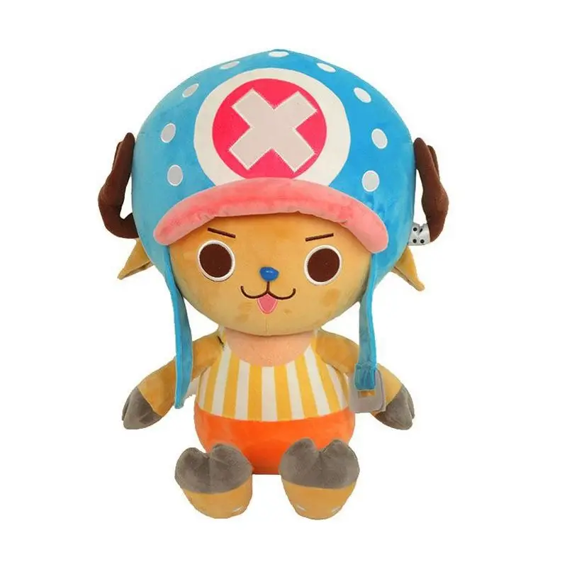 Jednoczęściowa klasyczna Tony Tony Chopper Kawaii kreskówka figurka duży rozmiar lalka pluszowa pokój zabaw dekoracja dla dzieci dziewczynka prezenty świąteczne