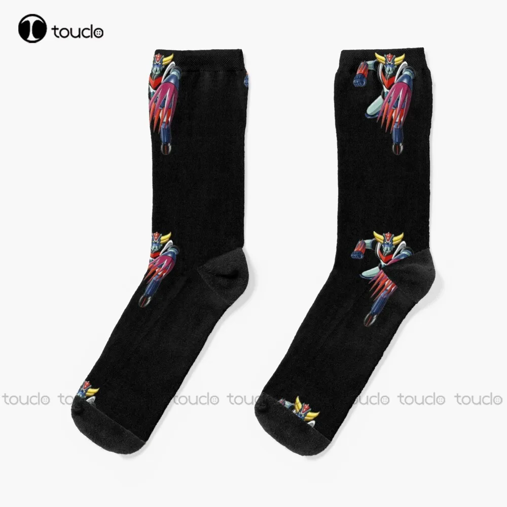 Gendizer Goldrake Socks Men Athletic Socks Fashion Creative Leisure Funny Art Abstract Oil Painting Socks 360° Digital Print Art