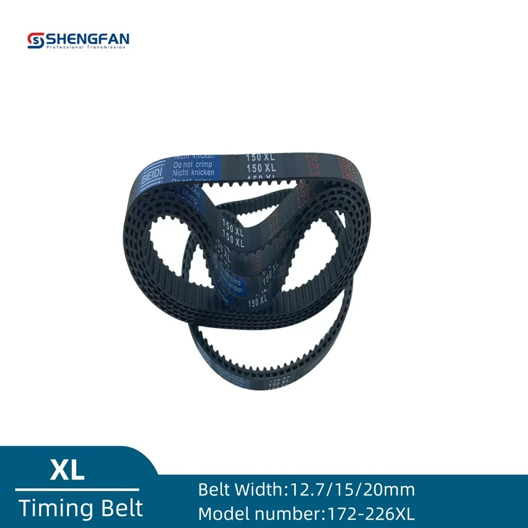 

XL High Torque Rubber Timing Belt Width 12.7mm 15mm 20mm Model number 172XL-226XL 174 176 178 180 182 184 186 188 190 192 194X