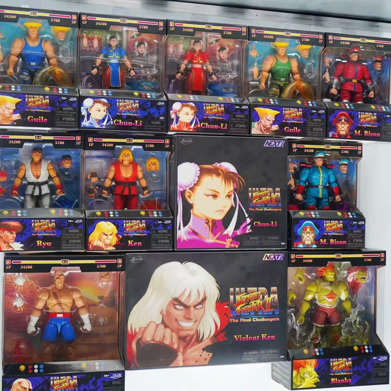 

Jada Toys Ultra Street Fighter II Akuma Baison honda Violent Ken RYU Guile 6" Inch Action Figure Collectible Toy Gift In Stock