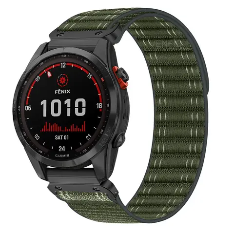 新しい 20 ミリメートルスポーツナイロンストラップガーミンフェニックス 8 43 ミリメートル 7S 7S プロ織女性男性時計バンドループガーミンフェニックス 6S プロ 5S プラス