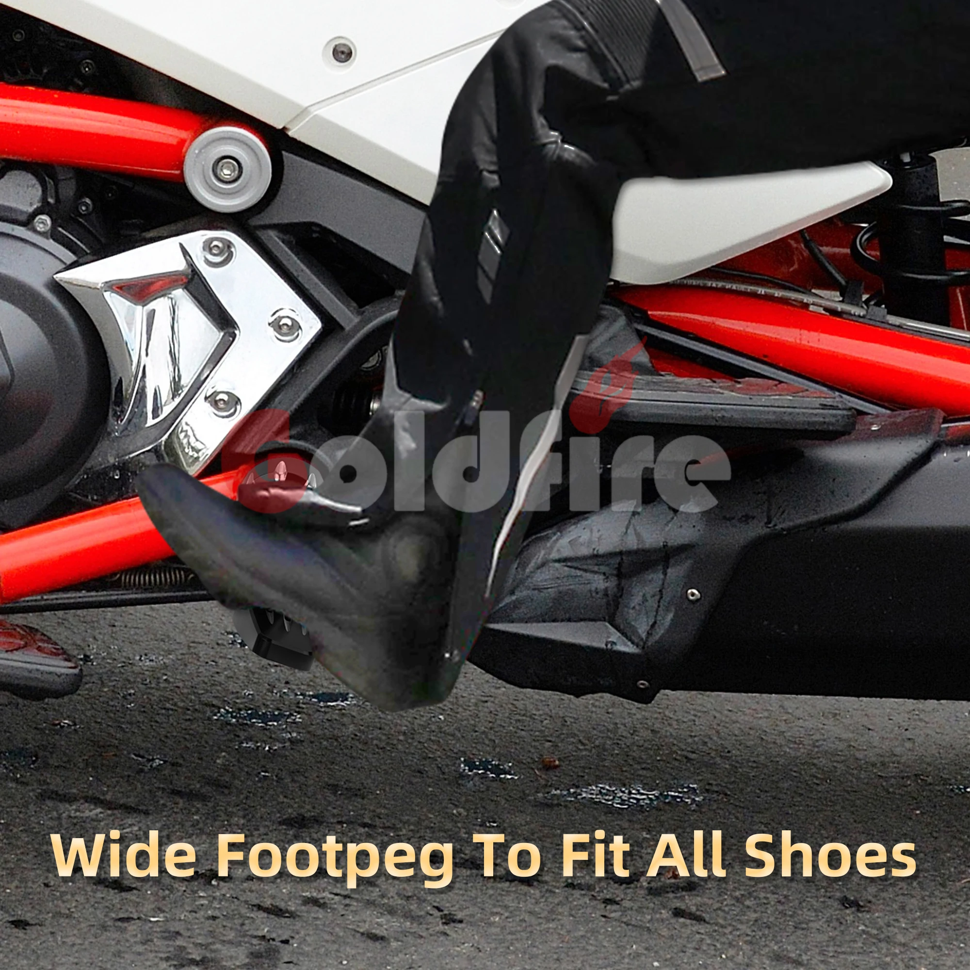 Motorcycle 360° Adjustable Front Foot Peg FootRest Third Peg Fit For Can Am Spyder F3/F3-S/F3-T/F3-LTD 2015 - 2023