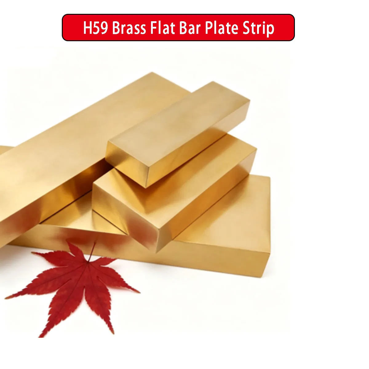 

H59 Brass Flat Bar Solid Brass Strip 2/3/5/6/8/10/12/15/20mm Thick Brass Plate Metal Material