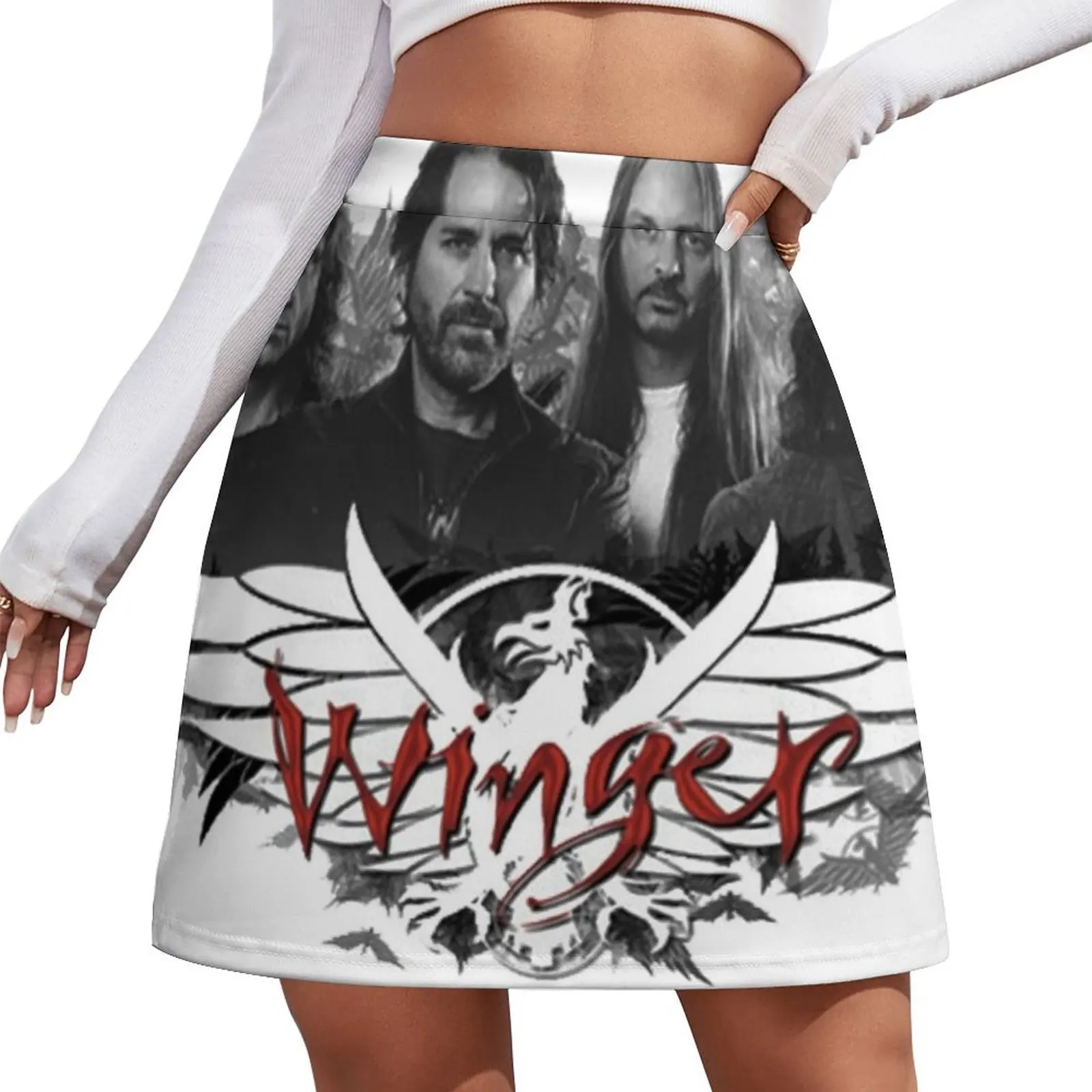 

winger band edition Mini Skirt fashion korean clothing womens skirts novelty in clothes Summer dress