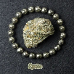 Orijinal enerji pirit boncuklu bilezikler erkekler doğal hematit taş pirit cevher Strand bileklik zayıflama sağlık takı Pulsera