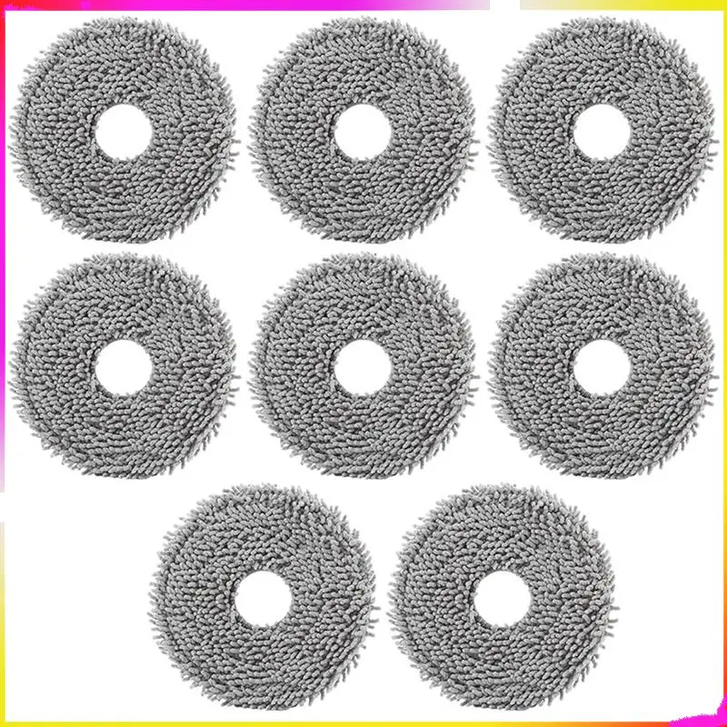M04k 8 peças almofadas de esfregão de microfibra para roborock qrevo maxv/master/plus/slim/pro peças de aspirador de pó pano de esfregão de microfibra