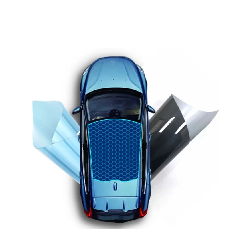 Panoramic sunroof sunscreen heat insulation film roof shading glass explosion-proof film car film