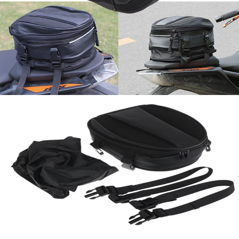 

1Pcs Universal Motorcycle Tail Bag Waterproof Motorcycle Racing Tail Box Bag Motorbike Scooter Side Back Seat Bags Luggage Bags