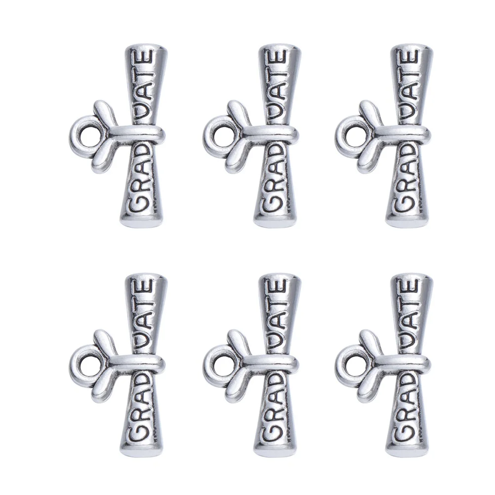 

20pcs Mini Charming Dangling Pendants Graduation Ornaments Rolling Diploma Decor graduation pendant diy pendant