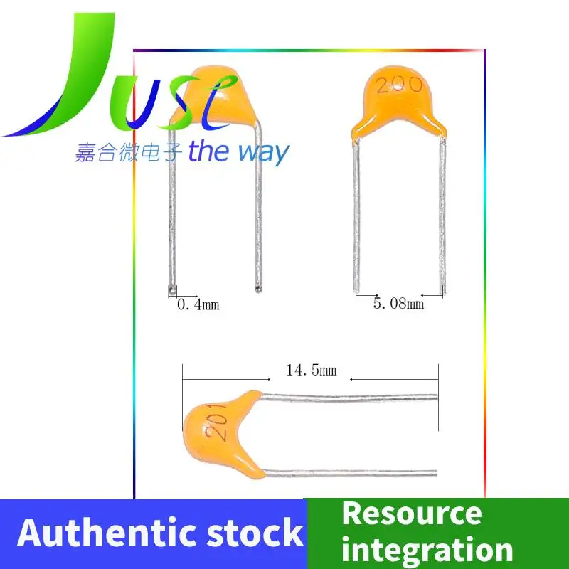 Monolithic capacitor 50V non-polar ceramic direct insertion fixed capacitor 104 681 100nF 1uF