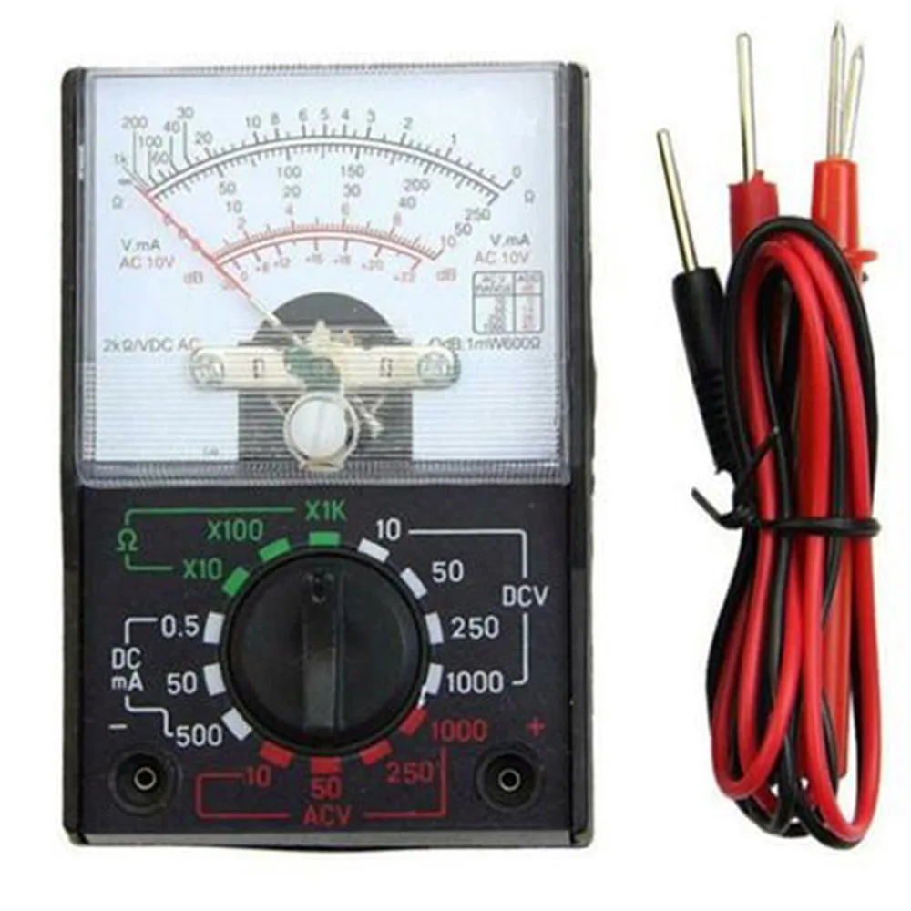 MF-110 Pointer Tester Mini Multimeter Profesional Voltmeter Electric Analog Portable Ammeter Voltage Current OHM Multimeter