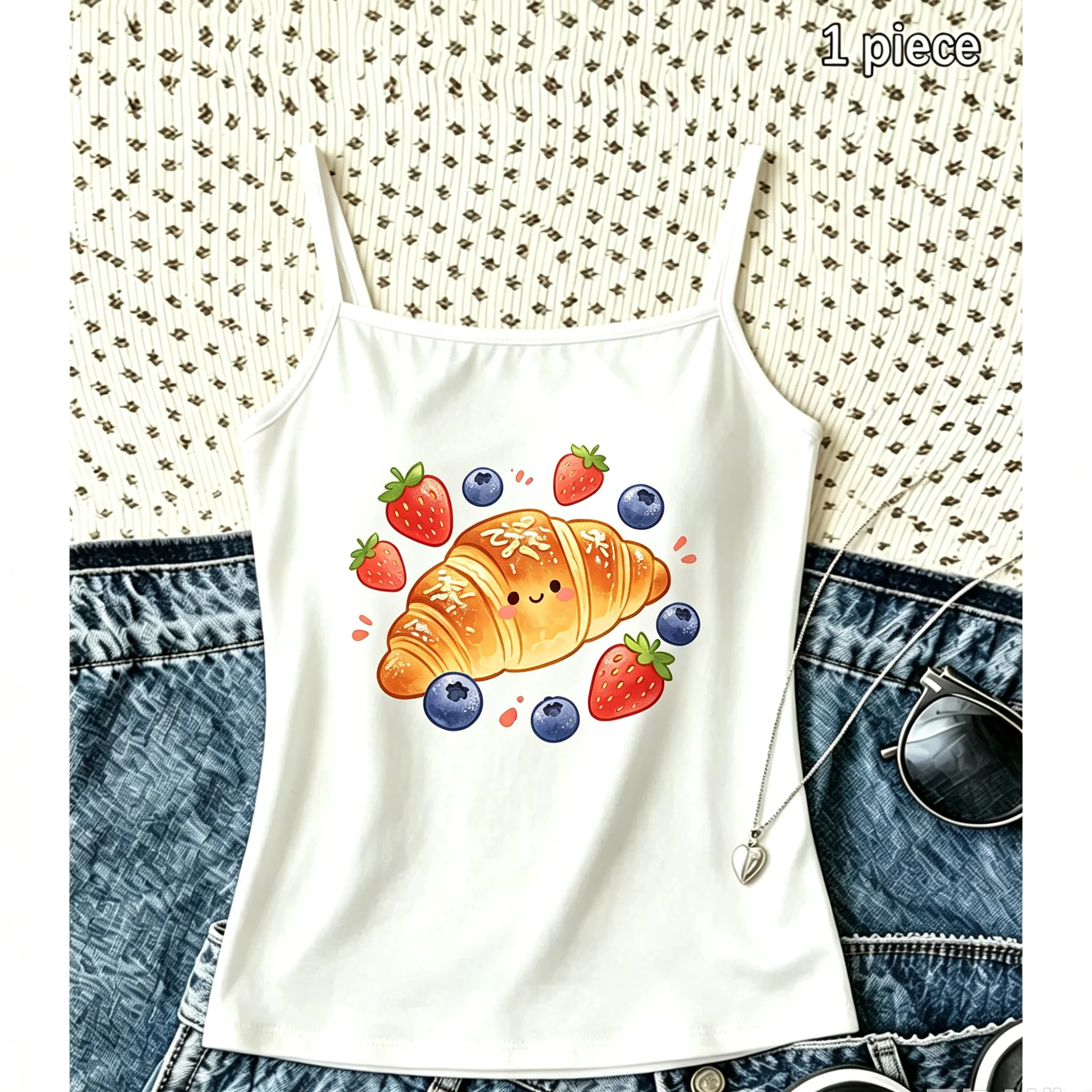 Sweet Bakery Graphic Tank Top Women Summer Vibe Camisole Sleeveless Vest Top Beach Party Slogan Tee Cute Gift Idea for Her