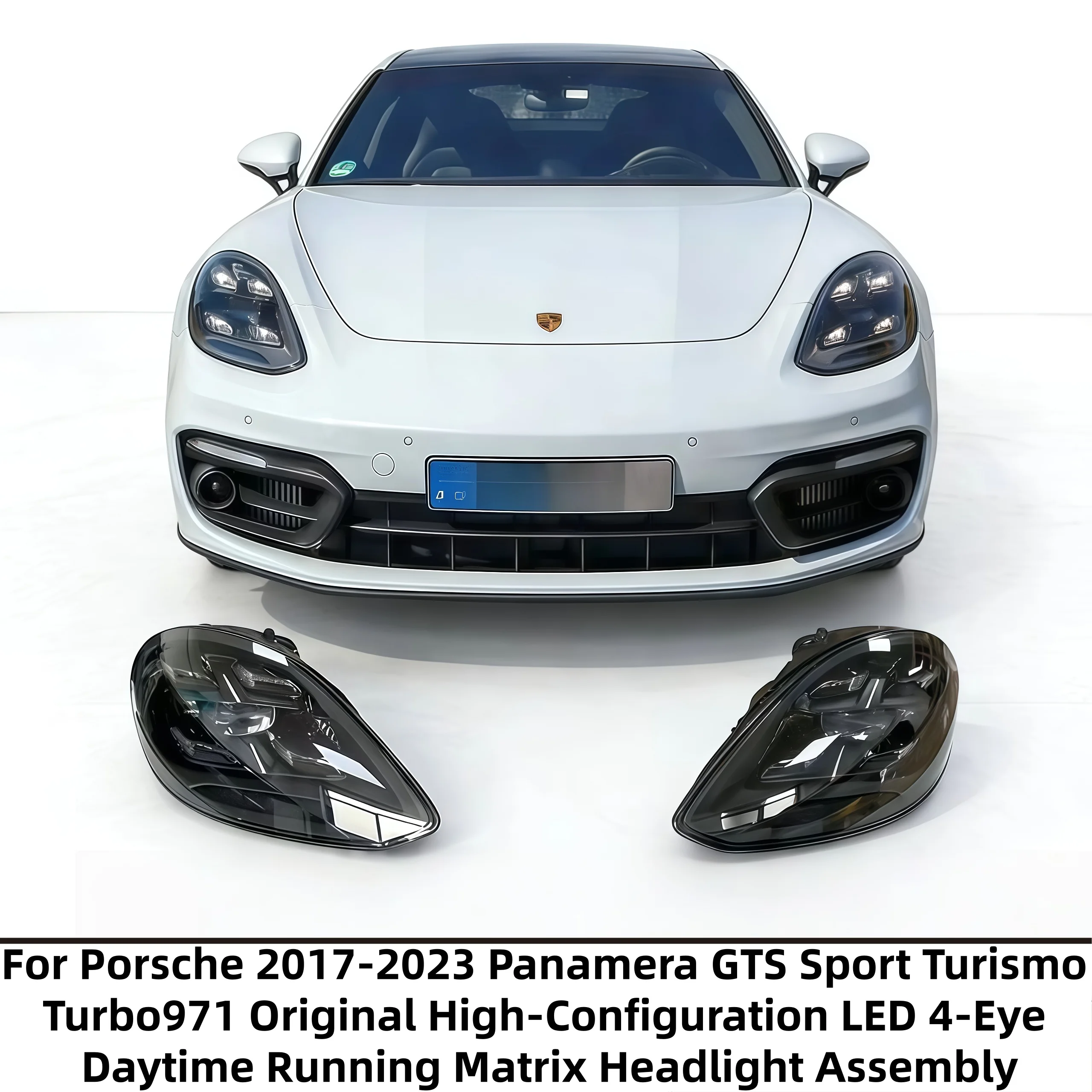 

Для Porsche Panamera GTS Sport Turismo Turbo 971 (2017-2023) — Оригинальная светодиодная фара в сборе с 4-элементной матричной линзой, высокая комплектация