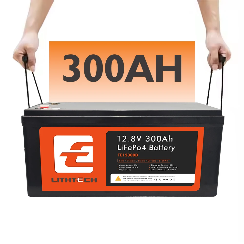 US/EU Stock LiFePO4 Lithium Battery 12V 24V 48V 100Ah 200Ah 300Ah RV Marine Electric Fishing Bait Boat Battery Solar Battery