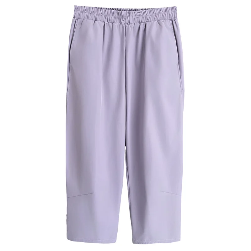 

Новые летние тонкие шаровары весом 100 кг, повседневная женская одежда больших размеров, низ в стиле щиколотки 836