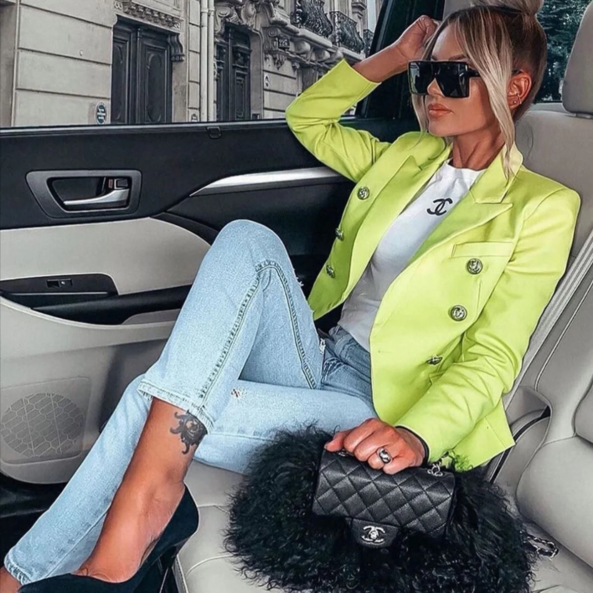 Women\'s Suit Coat Elegant Sports Casual 2024 Chic Blazer Korean Fashion Luxury Jacket Spring Autumn Solid Color Ladies Clothing