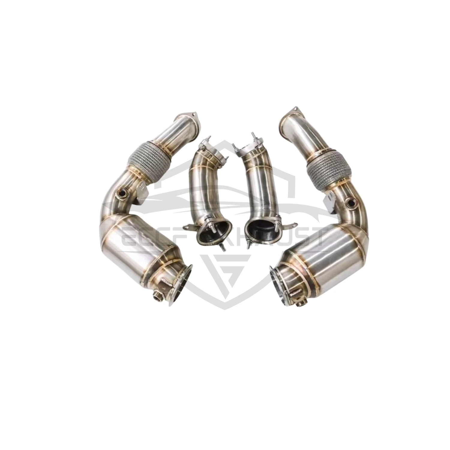 Sportieve Downpipe Voor BMW X5M X6M F95 F96 S68 4.4 Agressief Uitlaatgeluid High Flow Eenvoudige Installatie