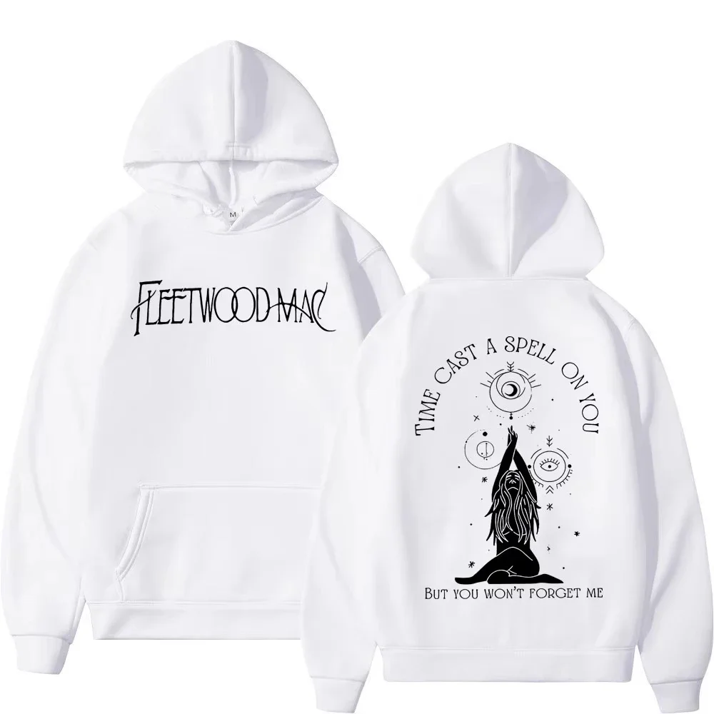 Y2K روك باند فليتوود ماك جولة طباعة هوديي الرجال النساء Harajuku خمر قمصان سويت شيرت بقلنسوة موضة عادية المتضخم البلوفرات #1